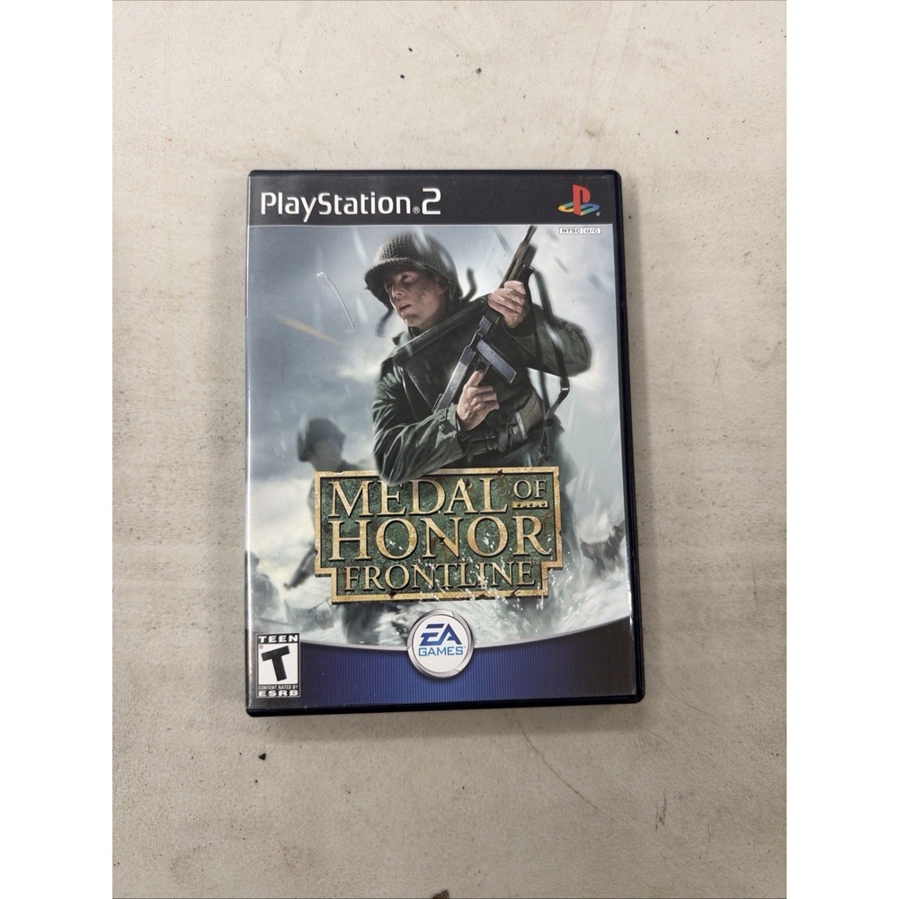 Medal of Honor: Frontline (PS2, 2002)Tested & Works. Complete W/ case & manual.
